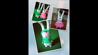 Вяжем зайцев амигуруми. Подробный МК. Knitted Bunny