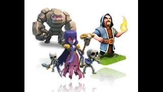 The Witch, the Golem and the Wizard in Clash of Clans