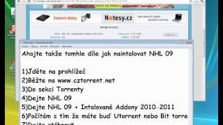 Jak nainstalovat a hrát NHL 09 part 1