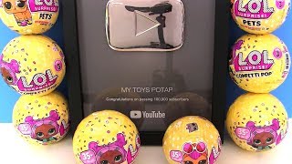 Золотой Шарик Лол! Серебро от Ютюба! Видео для детей #LOL SURPRISE CONFETTI