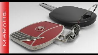 3D Car Key Modeling (3DSMax, Zbrush, Keyshot)