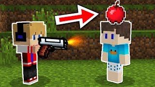 ATIRE NA MAÇA OU MORRA NO MINECRAFT !