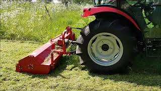 TYM T433 compact tractor with Sicma 2.0 flail mower attachment