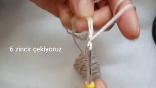 Amigurumi yatay burun yapımı