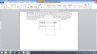 Xoay chữ nằm ngang trong word 2010
