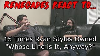 Renegades React to... 15 Times Ryan Stiles Owned "Whose Line is it, Anyway?"