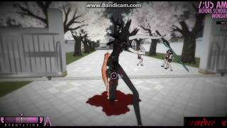 yandere simulator bug cyborg mode with all easter eggs! and flying body parts!
