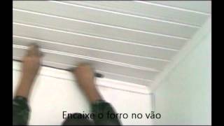 Forro pvc instalado laje
