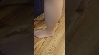 Wife's after work-out Pantyhose Feet and legs again!