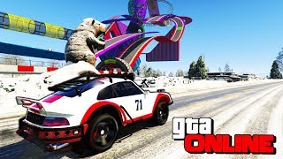 ГОНКИ В СЕВЕРНОМ ЯНГТОНЕ!!! ДРИФТ ПО СНЕЖНОМУ ГОРОДУ В GTA 5 ONLINE!!!