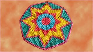 Коврик из пакетов. Коврик крючком из пакетов. Вязание коврика крючком. Часть 1. (crochet rug. P. 1)