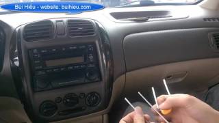 Cách tháo đầu CD xe Ford Laser | Sửa chữa đầu CD, DVD ô tô