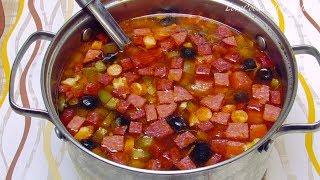 Солянка сборная мясная рецепт - Как приготовить солянку сборную мясную