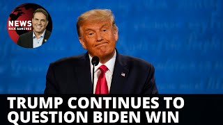 Amid defections, Trump continues to question Biden win