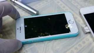 Клон Китай iPhone 5s и оригинал iPhone 4. Внешний вид и сравнение.