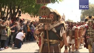Костюмированный парад в честь дня основания Рима
