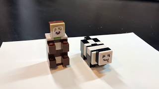 How to build LEGO Minecraft Pandas
