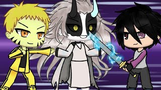 Naruto e Sasuke vs momoshiki (versão gacha life)