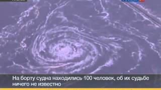 Водоворот. Корабль затягивает в воронку !