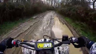 Suzuki ltz 400 on Kent byways / green laning (quad bike) (off roading)