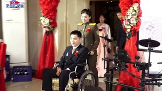 平壌女性警官と 身体麻痺の栄誉軍人《真実の愛》字幕付き