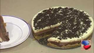 Pastel de tres Chocolates.