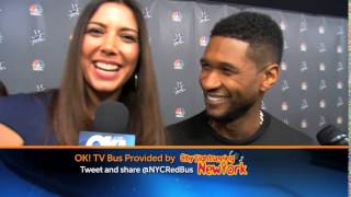 Vivana Vigil and Usher Kiss