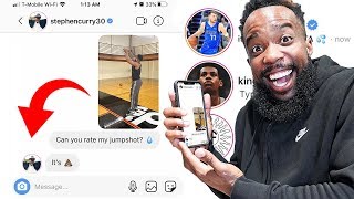 DMing NBA Basketball Players To Rate My Jumpshot! They Responded!!