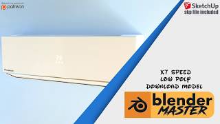 blender speed modeling x7 - air conditioner (download link)