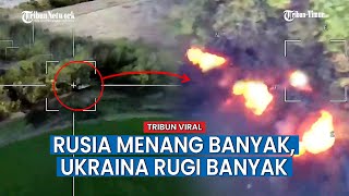 UAV Lancet Rusia Tabrak Kendaraan Lapis Baja Motolyga Ukraina Hingga Hancur Lebur