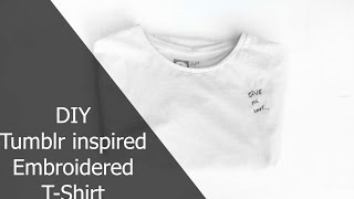 DIY Embroidered T-Shirt | Jermaine Harper