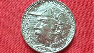 BRASIL SILVER 2000 REIS 1935 - Caxias (Бразилия 2000 Рейс 1935 Серебро)