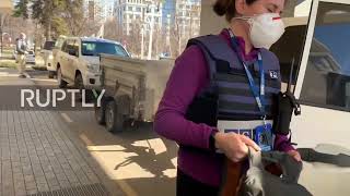Ukraine: Several OSCE SMM cars leave Donetsk