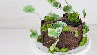 Рецепт торта "Пьяная вишня". Простое украшение торта, вкусный шоколадный бисквит и заварной крем