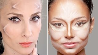 3D Make-up Elmacık Kemiklerini Belirginleştirme
