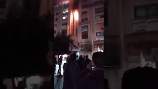 حريق في رام الله