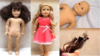 Fixing an old AG doll (+BURNED HAIR FAIL!)