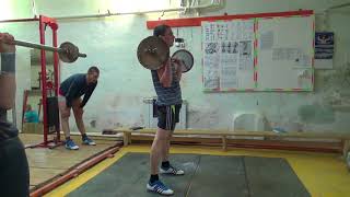 Гиревой спорт. ОФП: после основной части тренировки Толчок.