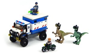 Lego Jurassic World 75917 Raptor Rampage Speed Build And Review