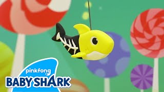 Who Took the Candies from Trick-or-Trick Bag? | Halloween Shark Family 