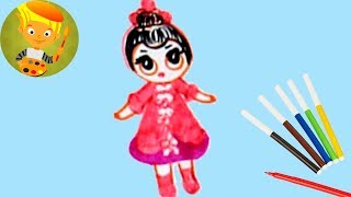 Как быстро нарисовать Куклы ЛОЛ СЮРПРИЗЫ Шарики с пупсами L O L  Surprise Ball Toys Baby