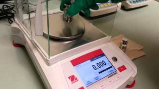 Ohaus AX423N 420g x 1mg Repeatability tests