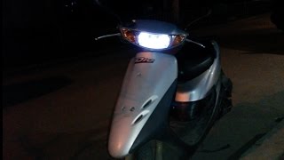 DRL / ДХО ходовые огни + ксенон мопед HONDA Dio 35