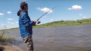 Первая рыбалка на реке Ока.