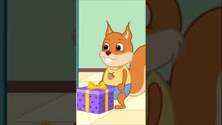 Famille d'Écureuil - beaucoup de cadeaux Animé 2022 en Français