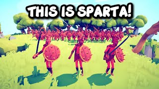 3 SPARTANS Vs EVERY UNITS + MOD UNITS - TABS - Totally Accurate Battle Simulator