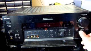 Sony STR-DB930 shown working with 2 channel odd fault on AV surround