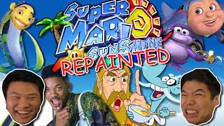 THIS HACK SCARRED US... || Super Mario Sunshine REPAINTED (Multiplayer) || PART 1