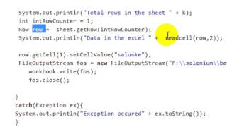 How to read excel sheet using apache POI in Selenium