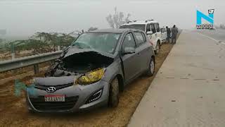Agra में कोहरे का कहर, आपस में भिड़ी 12 से ज्यादा गाड़ियां | Accident Due To Fog In Agra | NYOOOZ UP